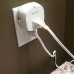 Belkin Conserve Socket Easy Outlet Timer plugged in