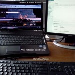 Lenovo Notebook Stand After Setup